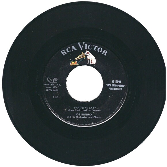 Other - Joe Reisman 45 What'd He Say? / Love Song From Houseboat VG Easy, Theme '58